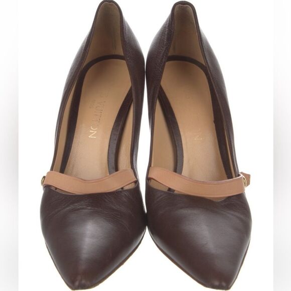 Louis Vuitton Brown Leather Pumps - Picture 4 of 5